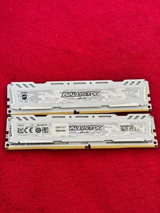 2x Ballistix Sport DDR4 8GB RAM