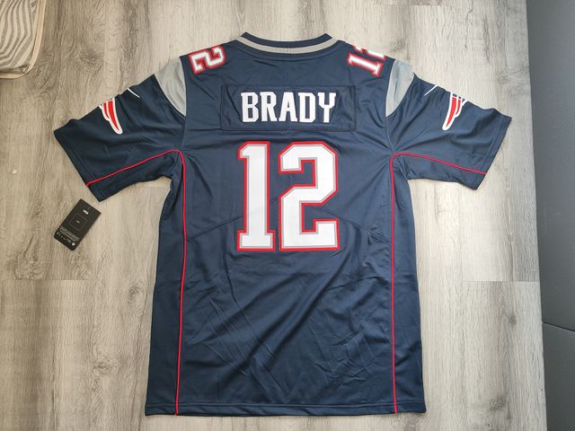 Camiseta NFL Patriots #12 Tom Brady Talla M