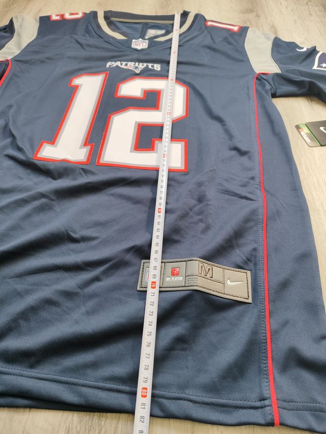 Camiseta NFL Patriots #12 Tom Brady Talla M