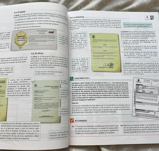 primer año Grado Medio de Gestión Administrativa