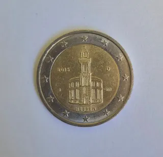 Moneda 2€ Hessen D 2015