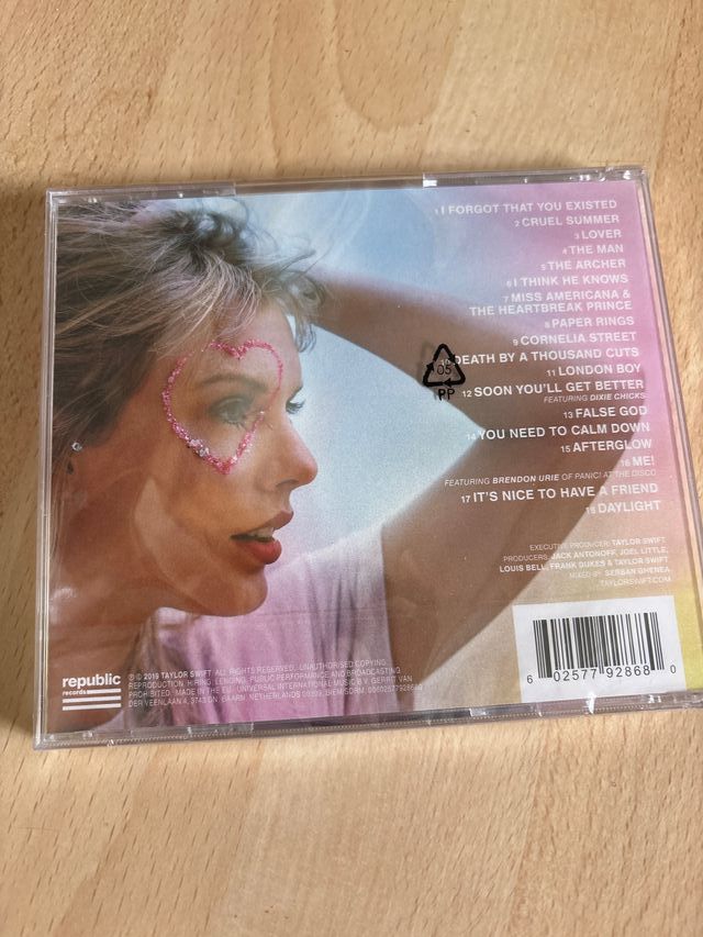 CD Taylor Swift Lover Sin Abrir
