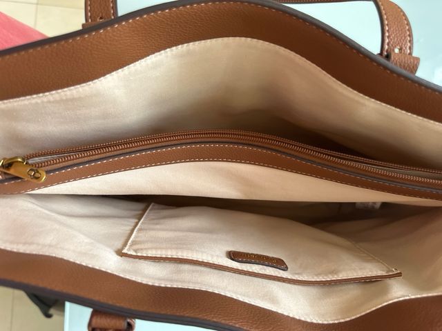 Bolso Tintoretto Beige y Marrón polipiel y tejido