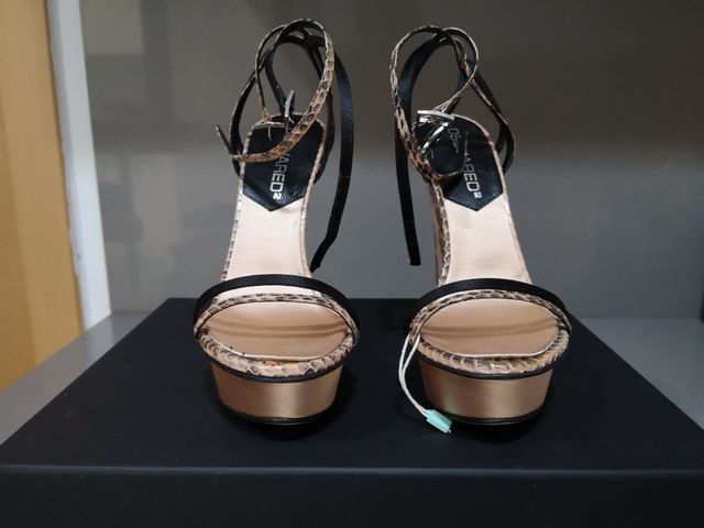Sandalias DSquared2 Talla 36 Piel Serpiente