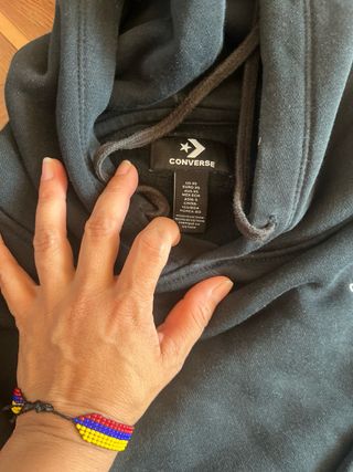 Sudadera Converse Negra Talla XS