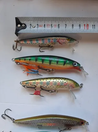 Lote 5 señuelos pesca Rapala