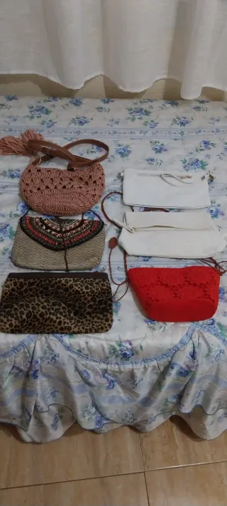 Lote de 6 bolsos de mujer