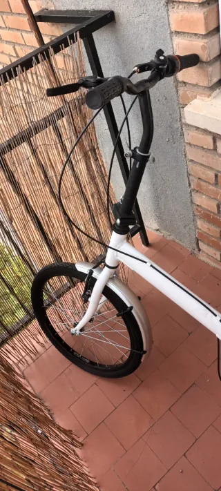 Bicicleta Plegable Blanca