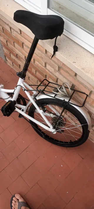 Bicicleta Plegable Blanca