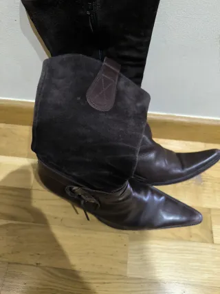 Botas de piel marrones