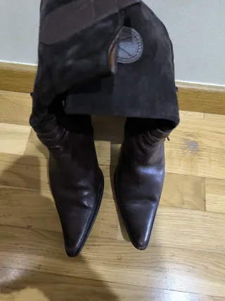 Botas de piel marrones
