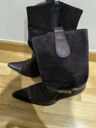 Botas de piel marrones
