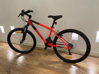 B'Twin Rockrider 500 Bicicleta Montaña Roja