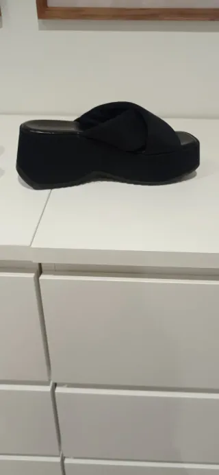 Cuña plataforma negra
