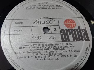 Vinilo JUNTS Folk 1981
