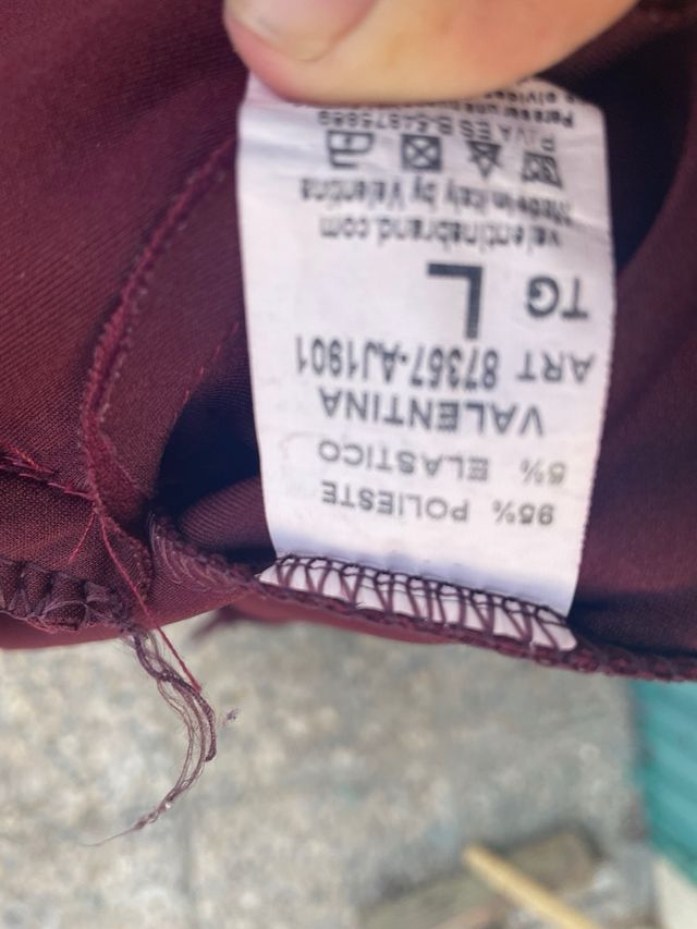 Chaqueta efecto ante burdeos cropped