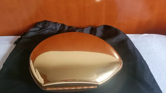 Bolso de fiesta dorado Zara