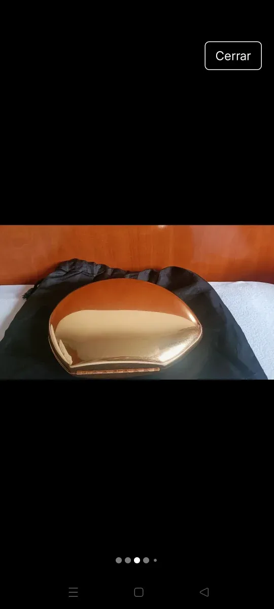 Bolso de fiesta dorado Zara