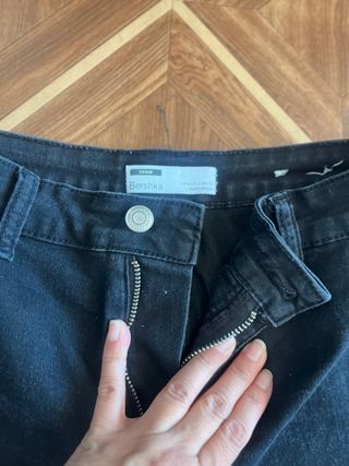 Pantalón corto Bershka negro Talla XS/34