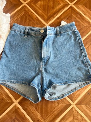 Pantalón corto Bershka negro Talla XS/34