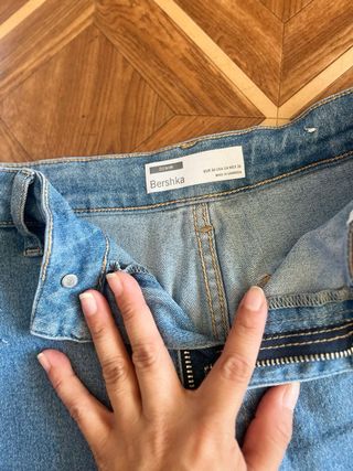 Pantalón corto Bershka negro Talla XS/34