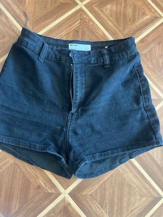 Pantalón corto Bershka negro Talla XS/34