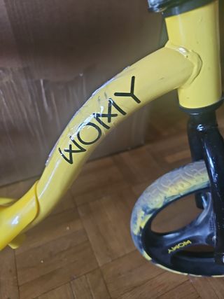 Bicicleta niño sin pedales amarilla