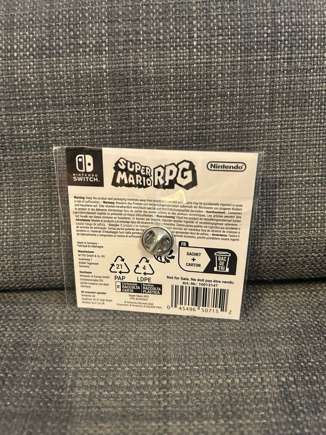 Pin Bowser Super Mario RPG Nintendo Switch