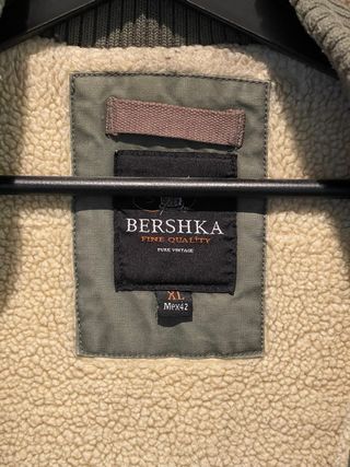 Parka verde con forro