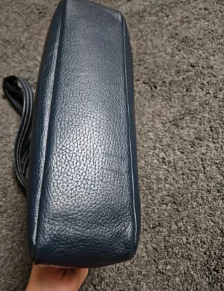 Bolso de piel El Potro azul