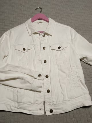 Cazadora vaquera blanca T40 