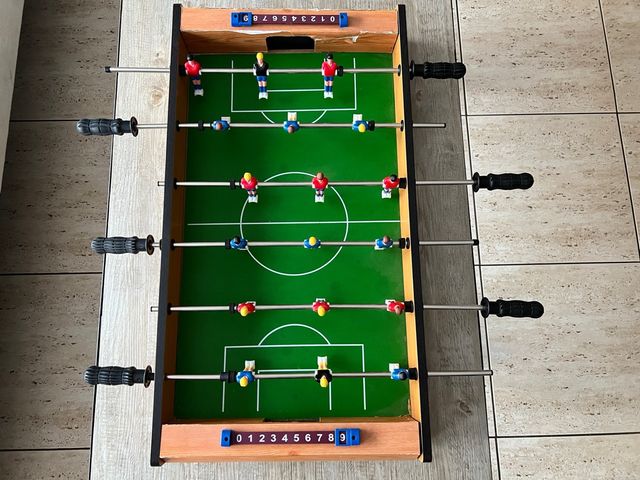 Futbolín madera 37x68cm, 18 muñecos