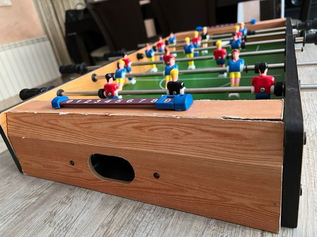 Futbolín madera 37x68cm, 18 muñecos