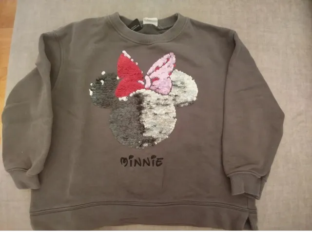 Sudadera niña Minnie lentejuelas