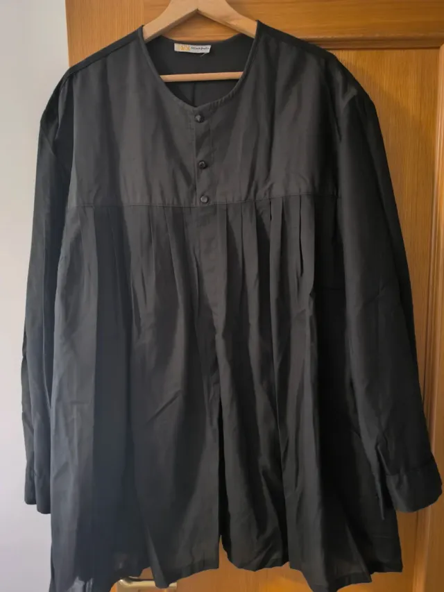 Blusón Fallero Negro Talla 54. Bolsillo interior