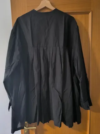 Blusón Fallero Negro Talla 54. Bolsillo interior