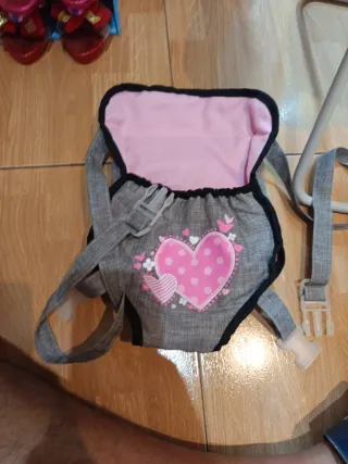 Trona para muñecos plegable y sujeta bebe