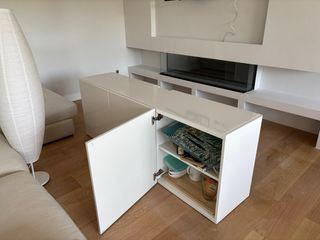 Mueble TV Besta IKEA Blanco/Madera