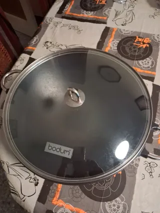 Olla Wok Bodum Hierro Fundido Como Nueva