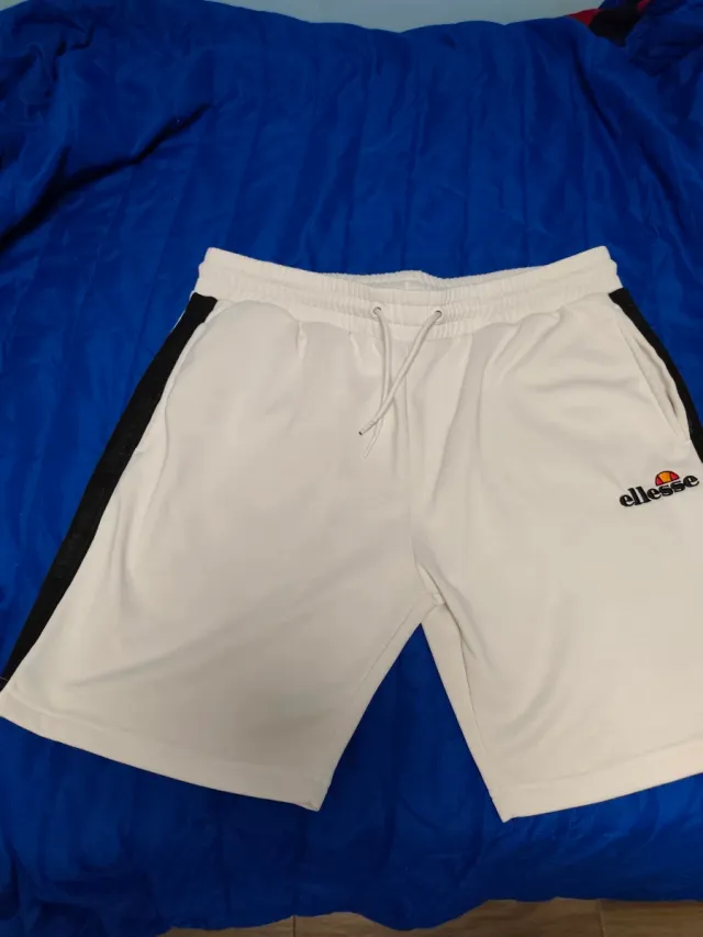 Pantalón deportivo Ellesse blanco y negro