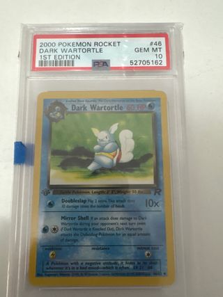 Carta Pokémon Dark Wartortle 1st Edición 2000