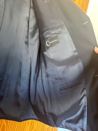 Chaqueta de traje azul marino talla 60