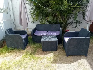 Conjunto Muebles Jardín: Sofá y Sillones