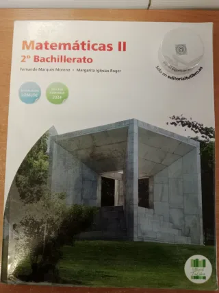 Matemáticas de segundo de bachillerato