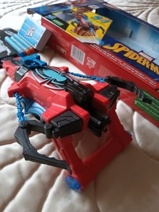Lanzador Nerf Spiderman Agua y Dardos