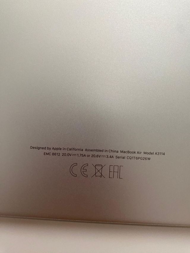 MacBook Air Apple Plata