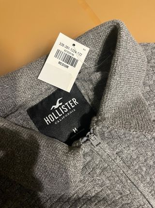 Jersey Hollister gris talla M