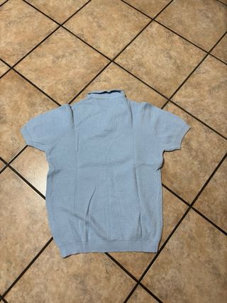 Maglione Polo Zara Azzurro Uomo Taglia M