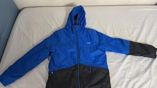 Giacca Wedze blu e nera con cappuccio