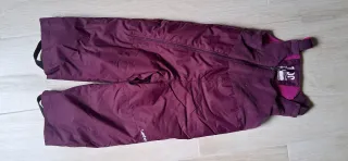 Pantalón con tirantes nieve, bebé 1-2 años